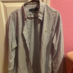Ralph Lauren dress shirt men slim fit large